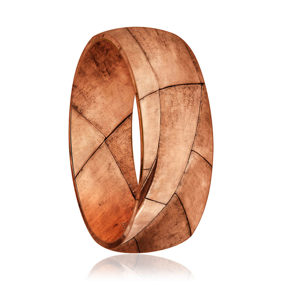 Montreal Mokume Wedding Band (8 mm)