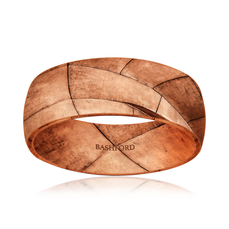 Montreal Mokume Wedding Band (8 mm)