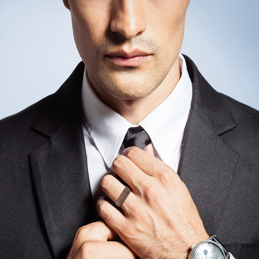 Navajo Mokume Wedding Band (7 mm)