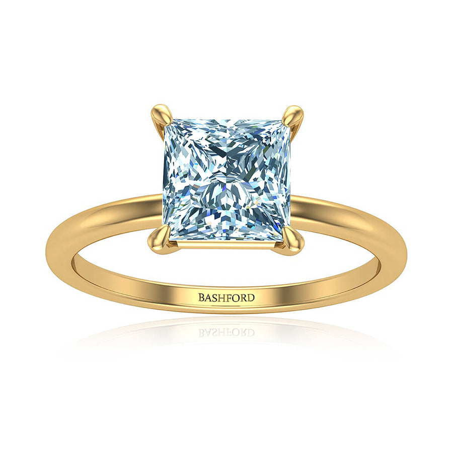 Petite Solitaire Engagement Ring