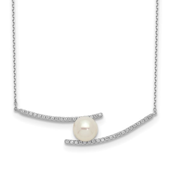Sterling Silver Pearl Necklace