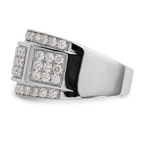 2.1 Ctw. Diamond Cluster Wide Men's Ring