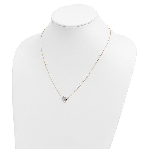 14K Stars Dangle Necklace