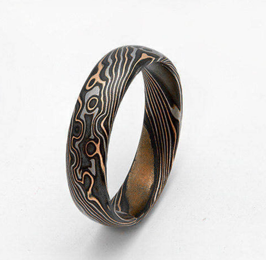 Madagascar Isalo Canyon Mokume Gane Ring