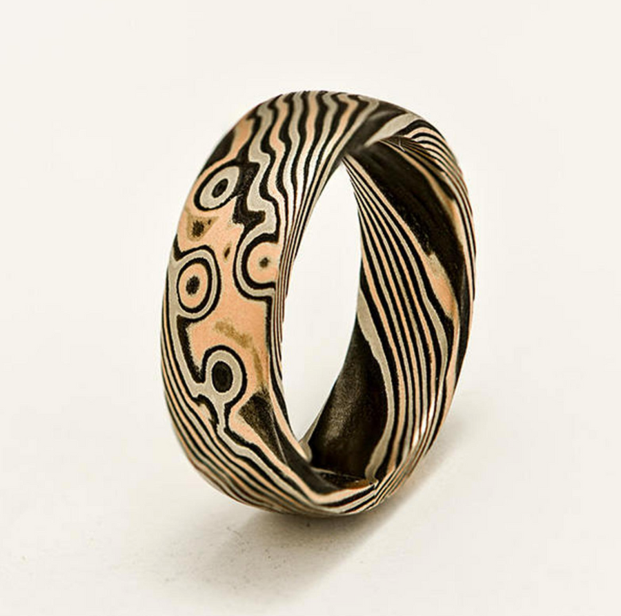 Antelope Canyon Mokume Ring