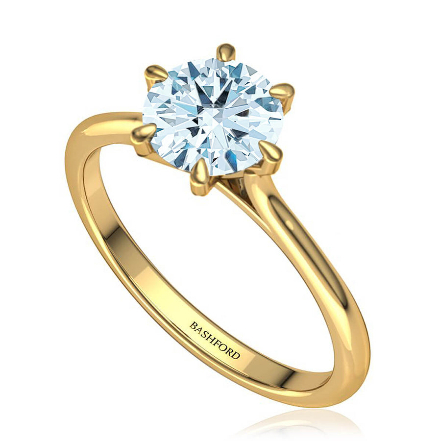 Classic Six-Prong Solitaire Ring
