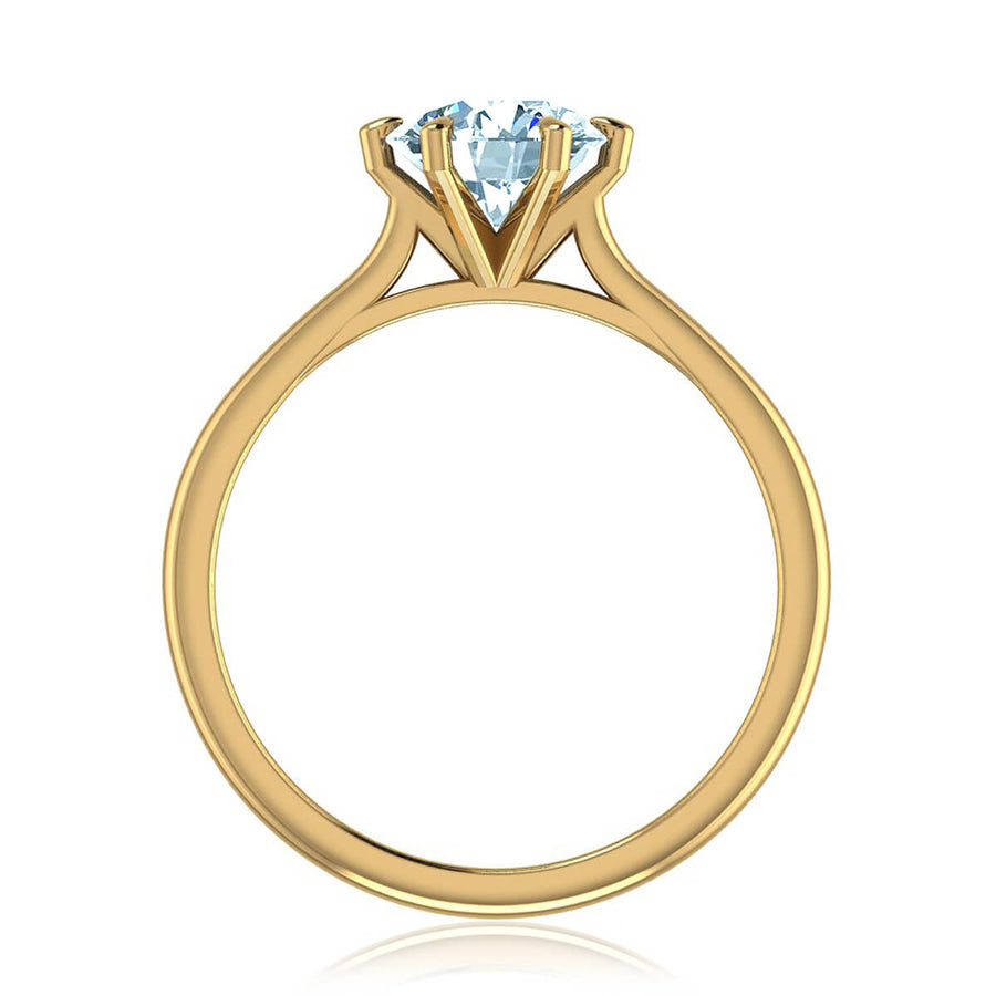 Classic Six-Prong Solitaire Ring