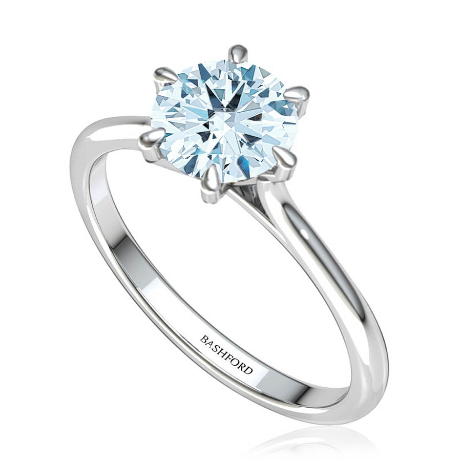 Classic Six-Prong Solitaire Ring