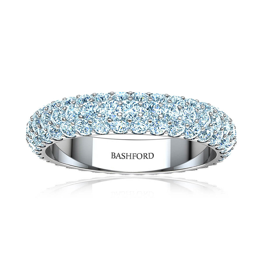 Trio Micropavé Diamond Wedding Ring (1 ct. tw.)