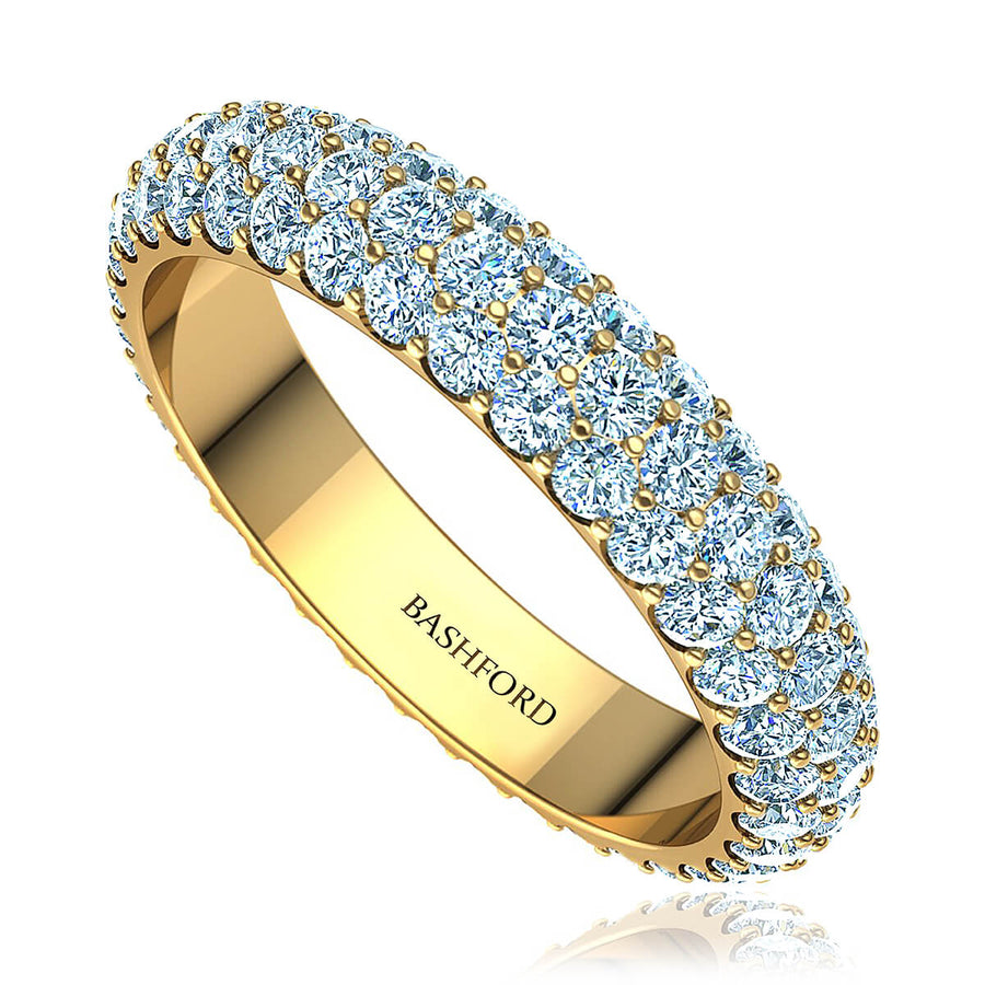 Trio Micropavé Diamond Wedding Ring (1 ct. tw.)