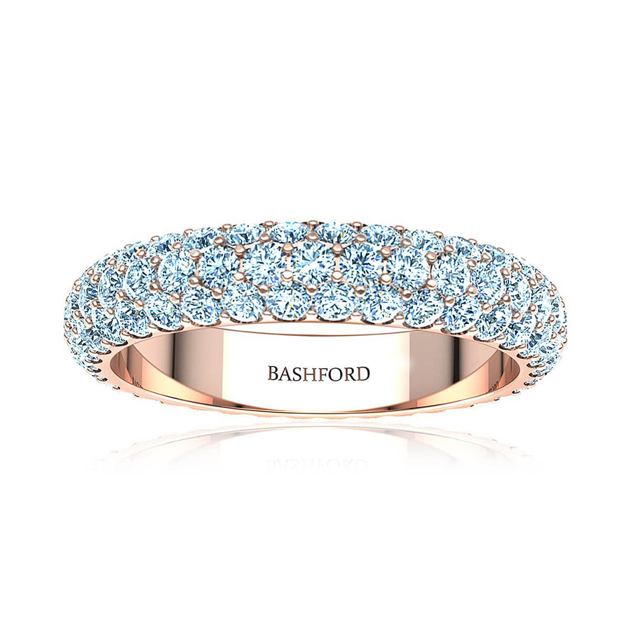 Trio Micropavé Diamond Wedding Ring (1 ct. tw.)