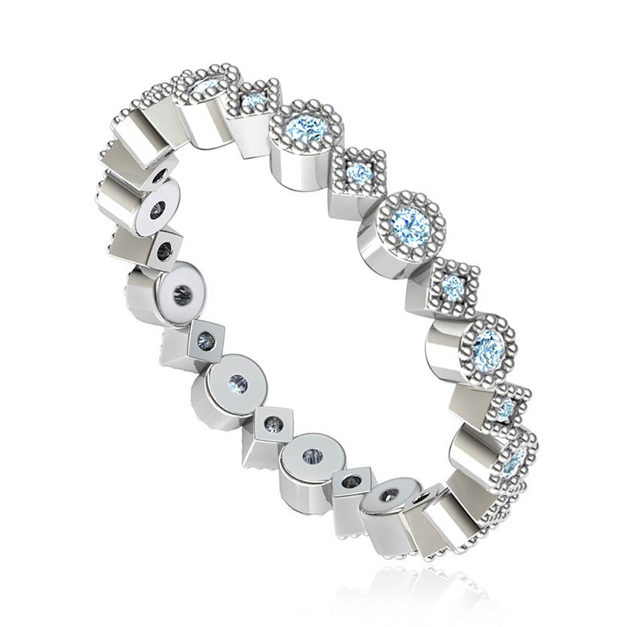 Vintage Inspired Eternity Ring (3/8 ct. tw.)