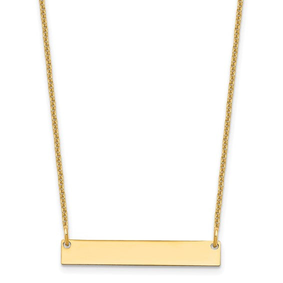 Personalized Bar Necklace