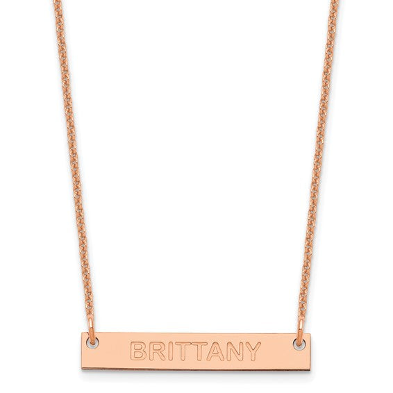 Personalized Bar Necklace