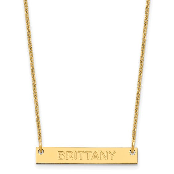 Personalized Bar Necklace