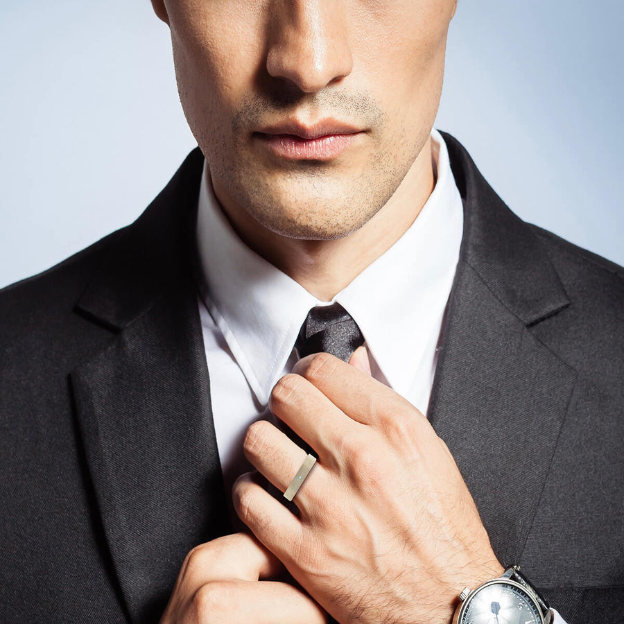 Zambales Mokume Diamond Band (1/4 ct. tw.)