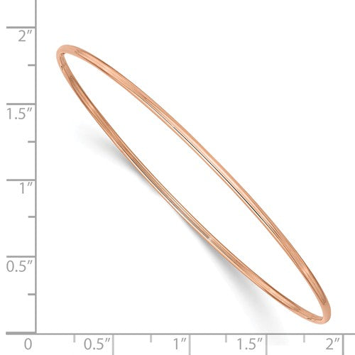 Rosy 14K Rose Gold Slip-On Bangle Bracelet