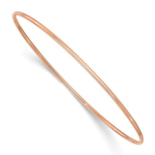 Rosy 14K Rose Gold Slip-On Bangle Bracelet