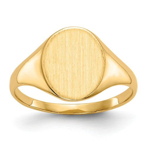 Closed Back Personalized Signet Ring
