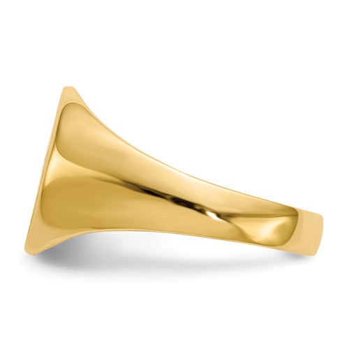 Round Closed Back Signet Ring