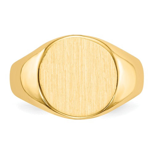 Round Closed Back Signet Ring